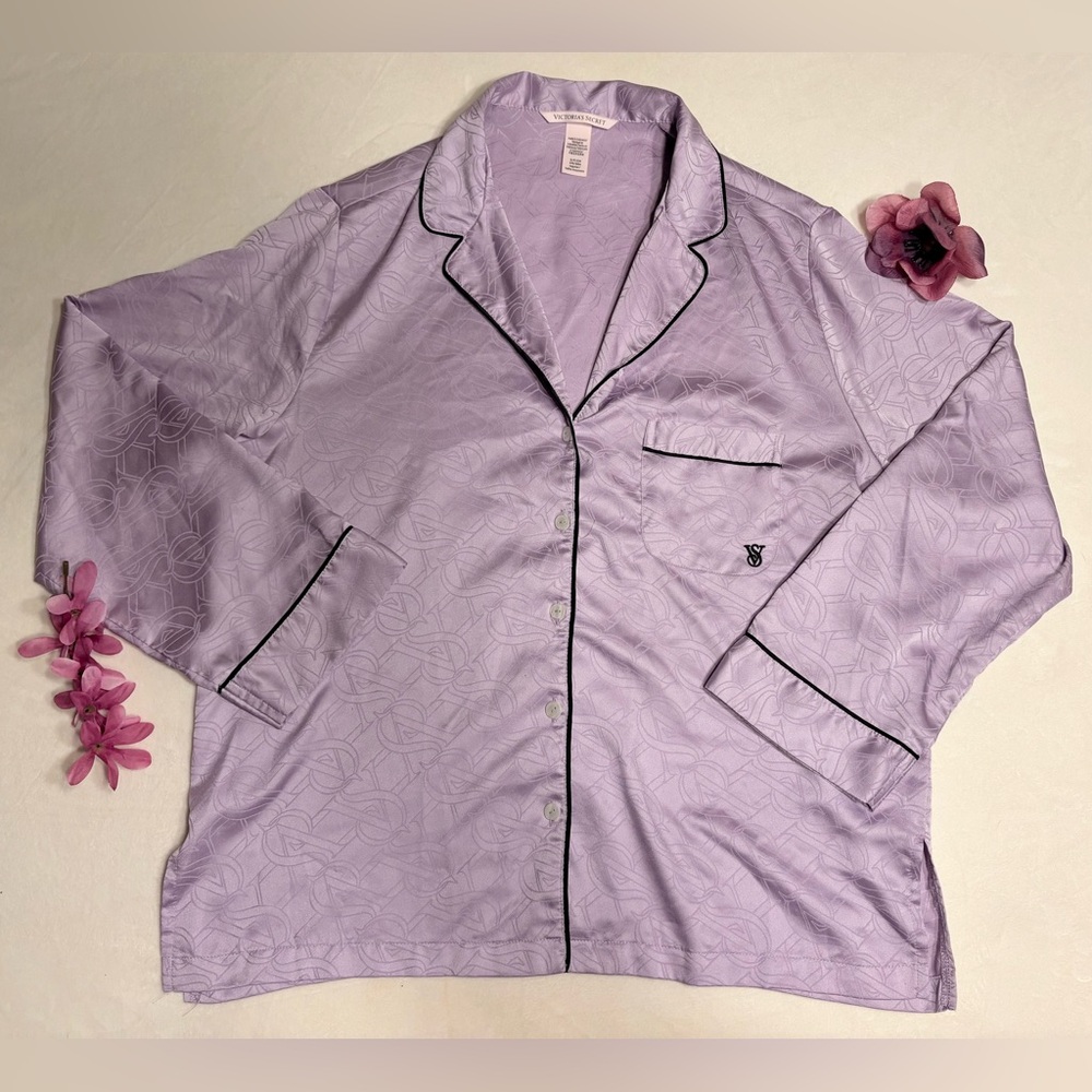 Victoria's Secret Lavender Purple Satin Pajama Set